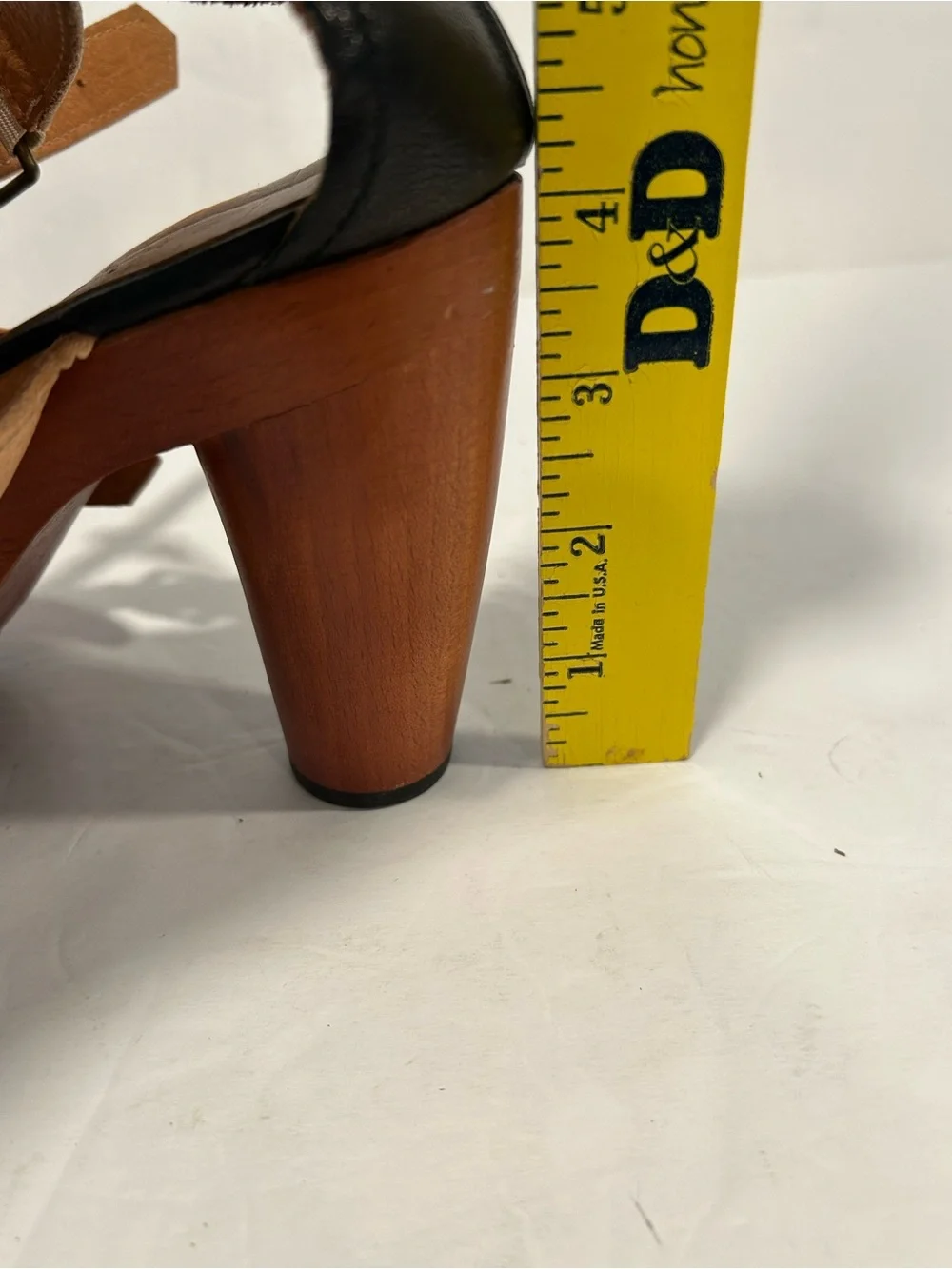 Chie Mihara Strappy Wooden Block Cone Heel Platform leather sandals EU 41|US11 - Picture 11 of 11